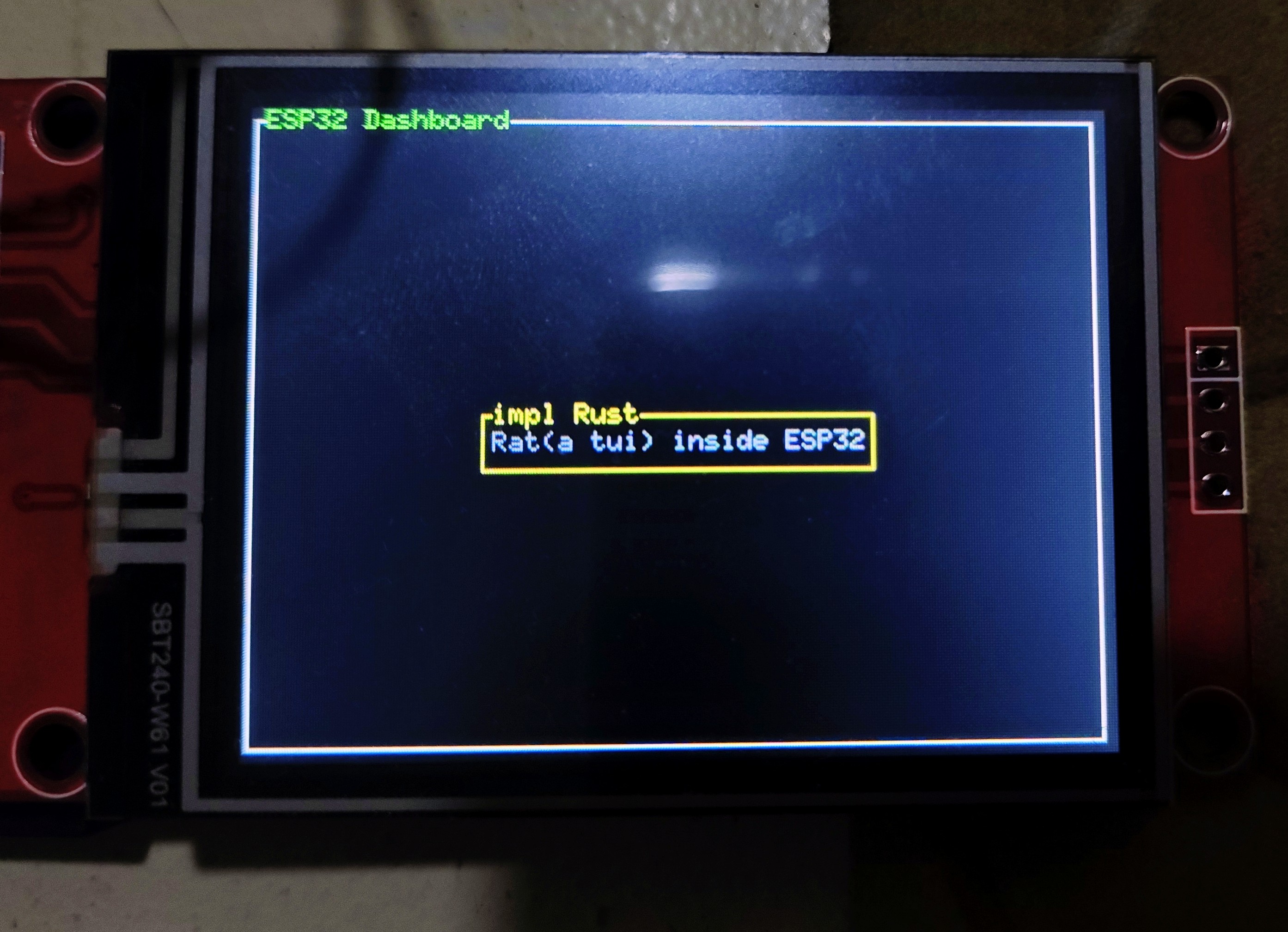 Ratatui on ESP32